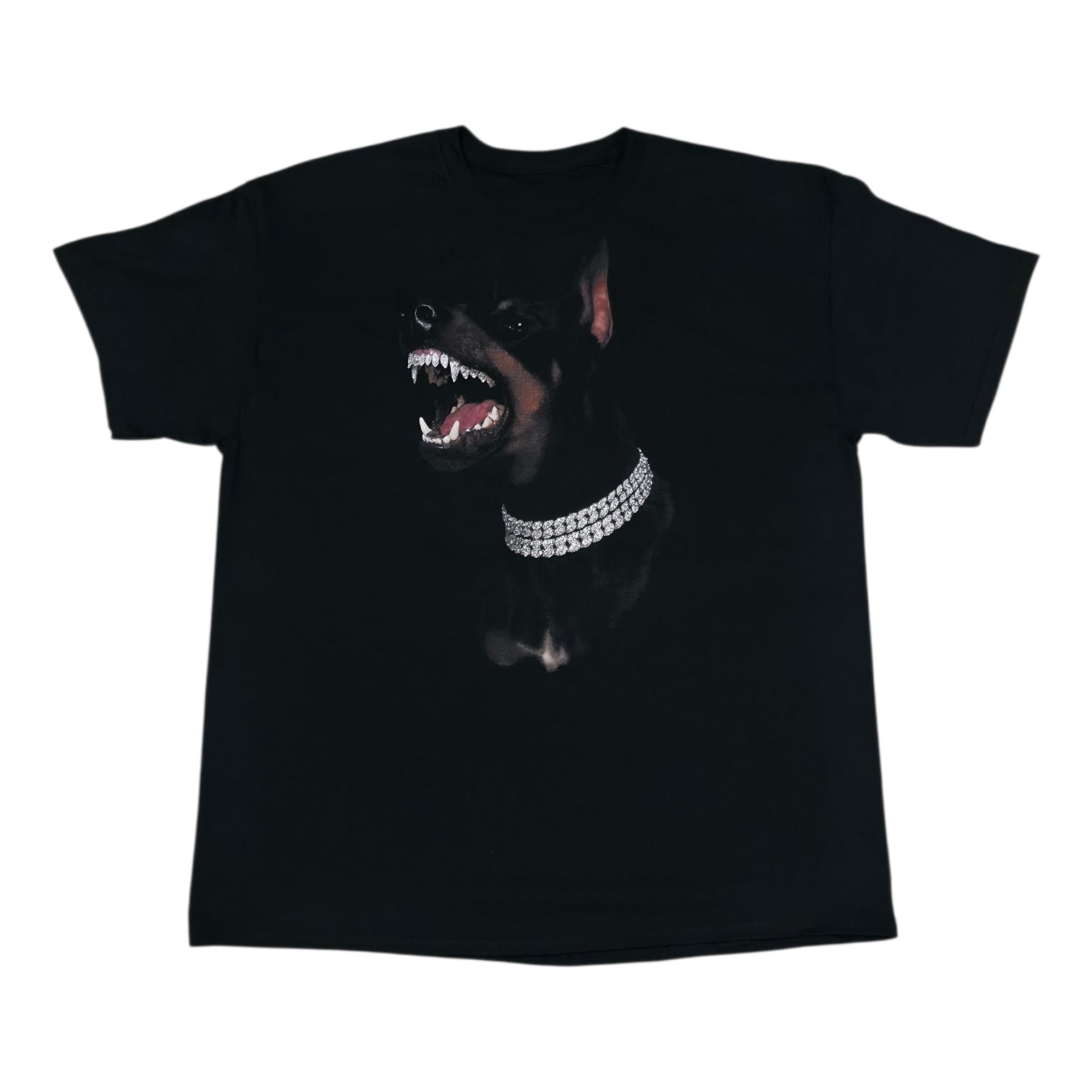 Dobermann Pincher Iced Out Teeth and Chain T Shirt