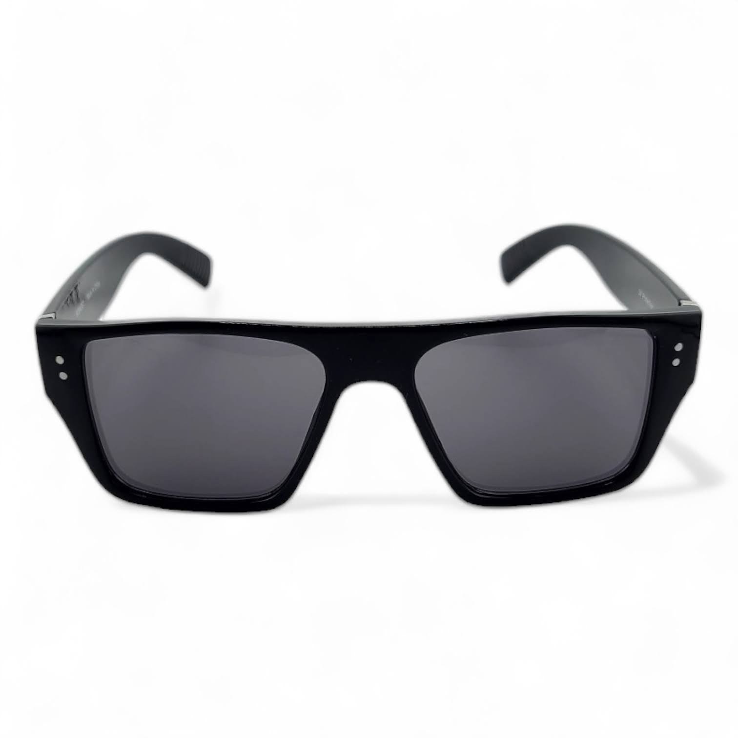 Stylish Black Frame with Color Lens Big Blocks Sunglasses UV400