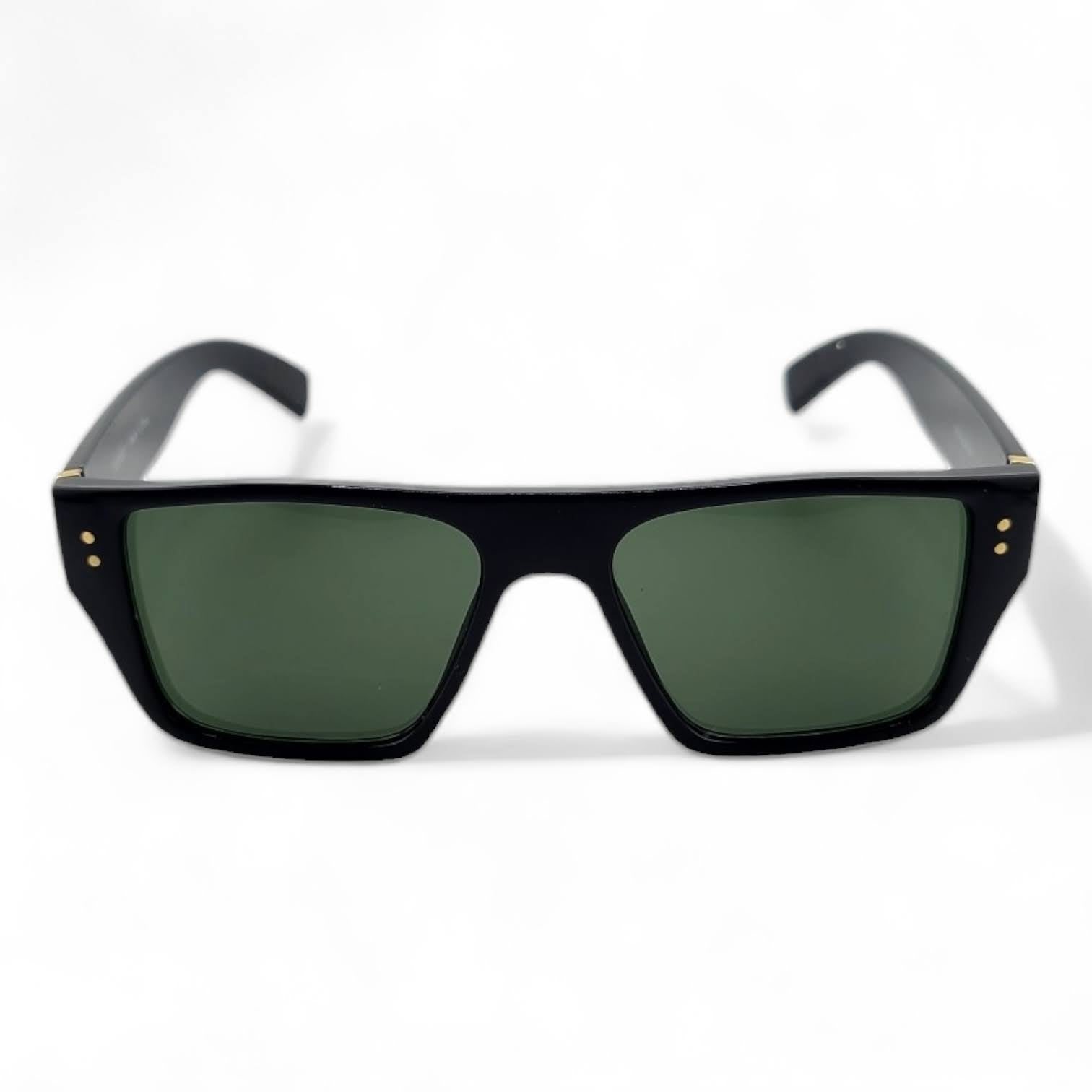 Stylish Black Frame with Color Lens Big Blocks Sunglasses UV400