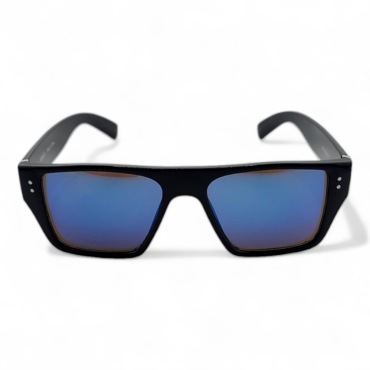 Stylish Black Frame with Color Lens Big Blocks Sunglasses UV400