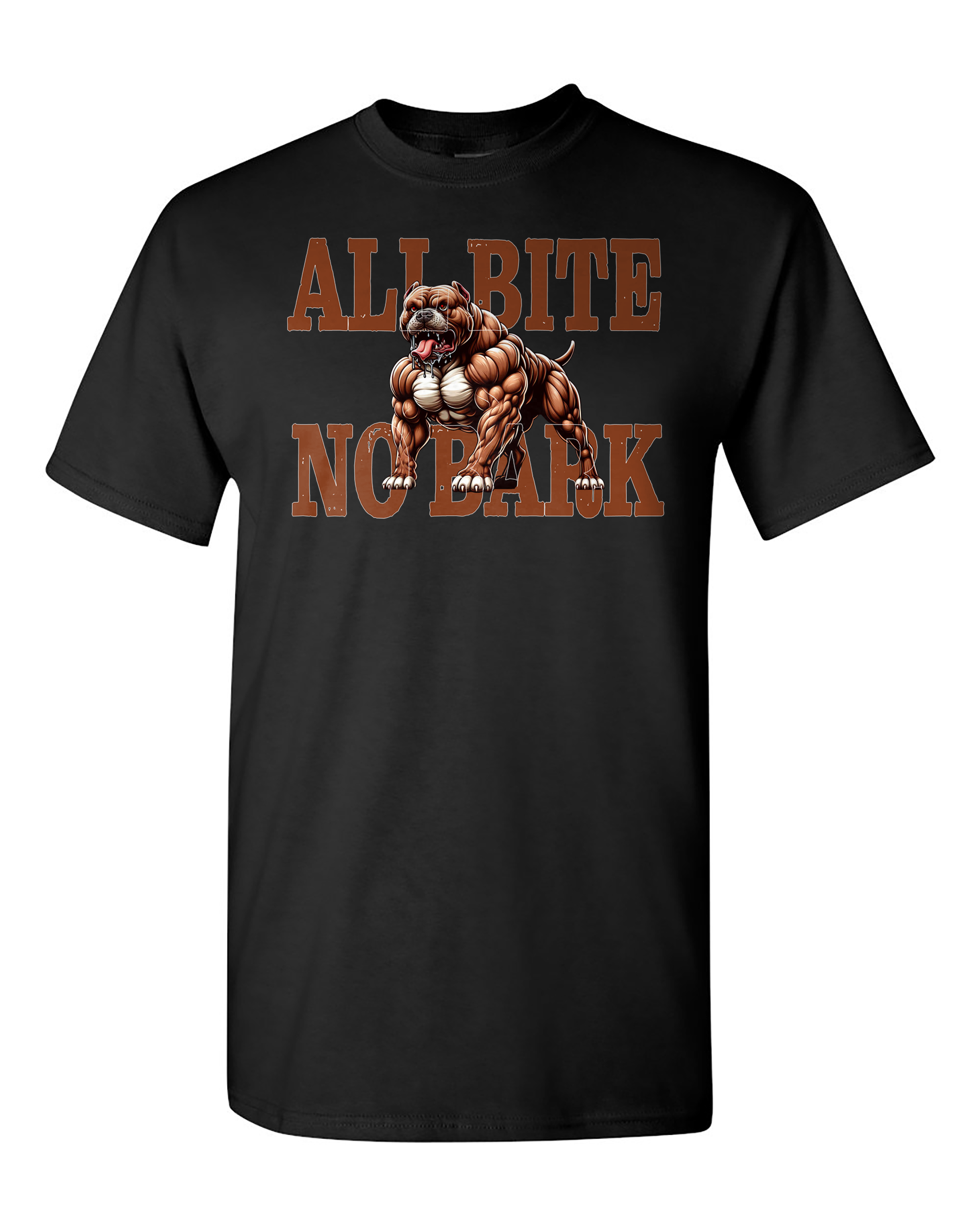 All Bite No Bark Pitbull T-shirt