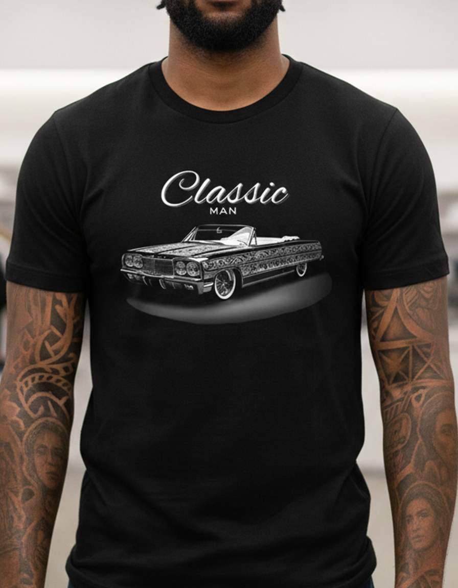 Classic Man T Shirt Menswear Streetwear Round Neck Short sleeve