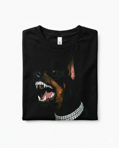 Dobermann Pincher Iced Out Teeth and Chain T Shirt