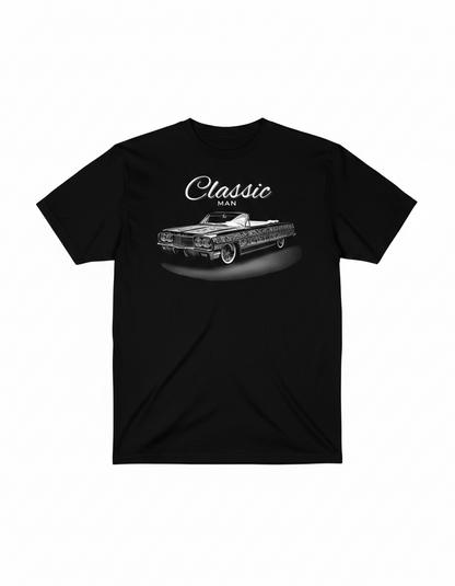 Classic Man T Shirt Menswear Streetwear Round Neck Short sleeve