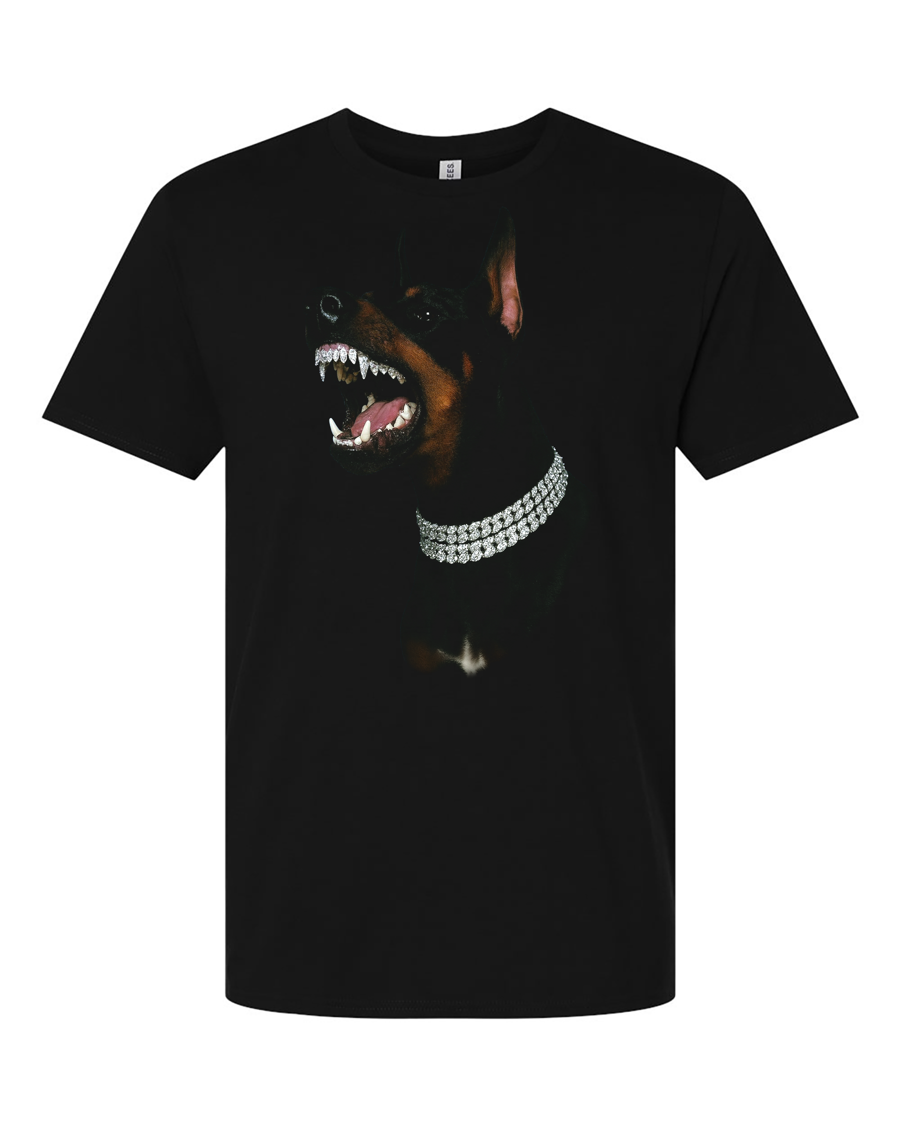 Dobermann Pincher Iced Out Teeth and Chain T Shirt