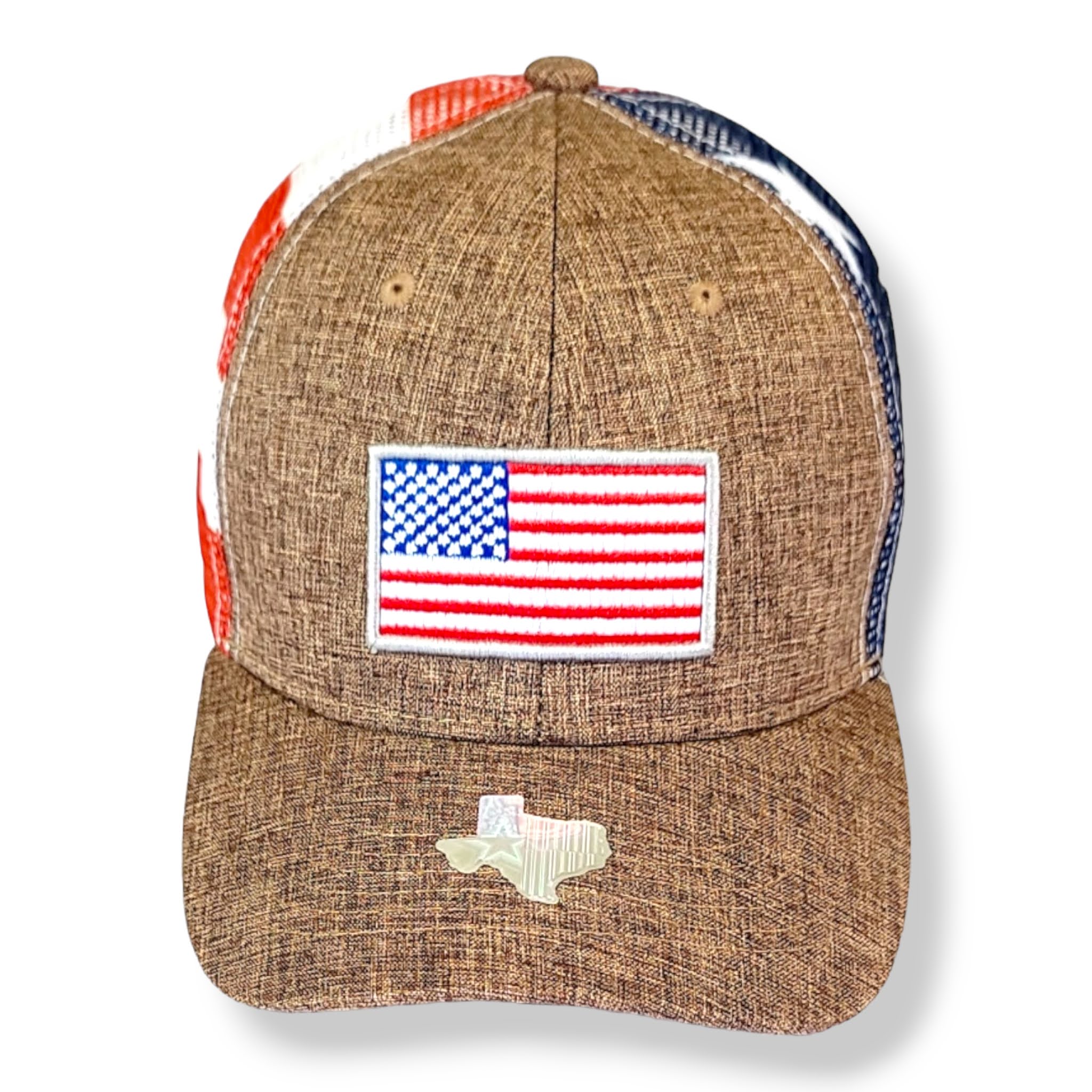 American Flag Cork Style Snapback Cap