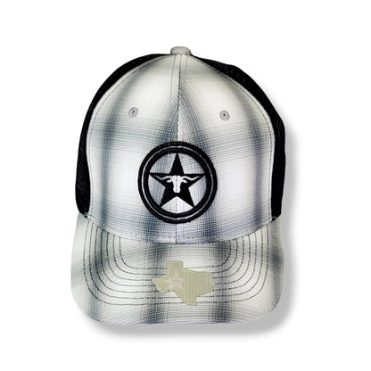 Plaid Design Texas Longhorn Star Snapback Hat