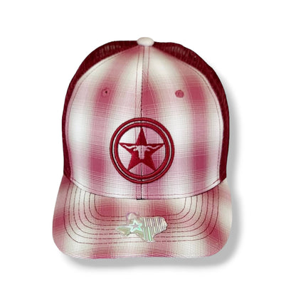 Plaid Design Texas Longhorn Star Snapback Hat