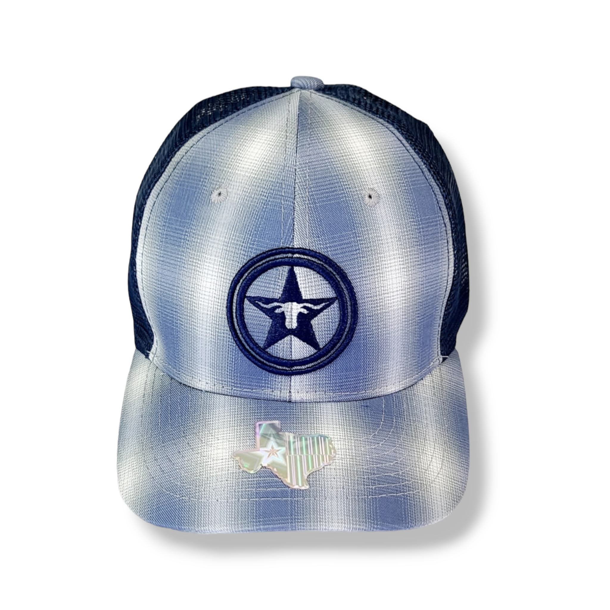 Plaid Design Texas Longhorn Star Snapback Hat