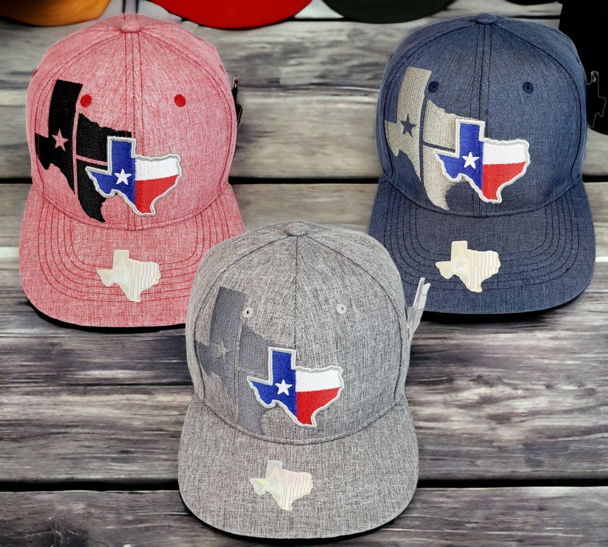 Denim Style Texas State Hat Snapback Cap