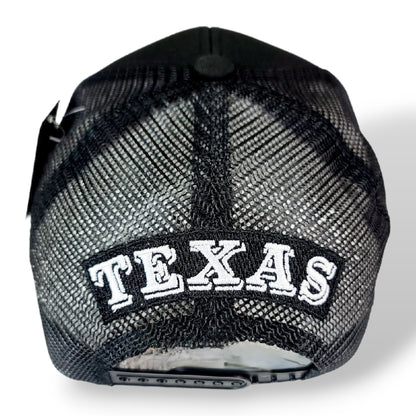 Black Texas State Flag Hat Snapback Cap