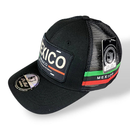 Black Mexico License Plate Hat Snapback Cap