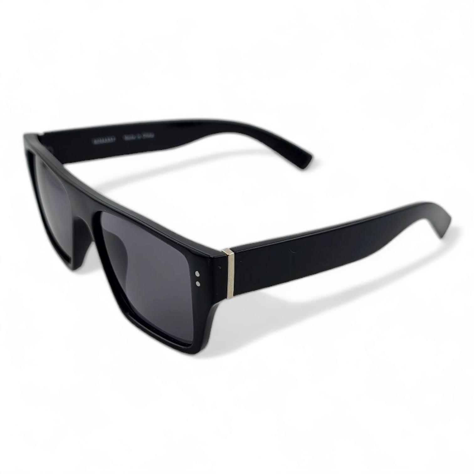 Stylish Black Frame with Color Lens Big Blocks Sunglasses  UV400