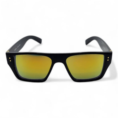 Stylish Black Frame with Color Lens Big Blocks Sunglasses  UV400