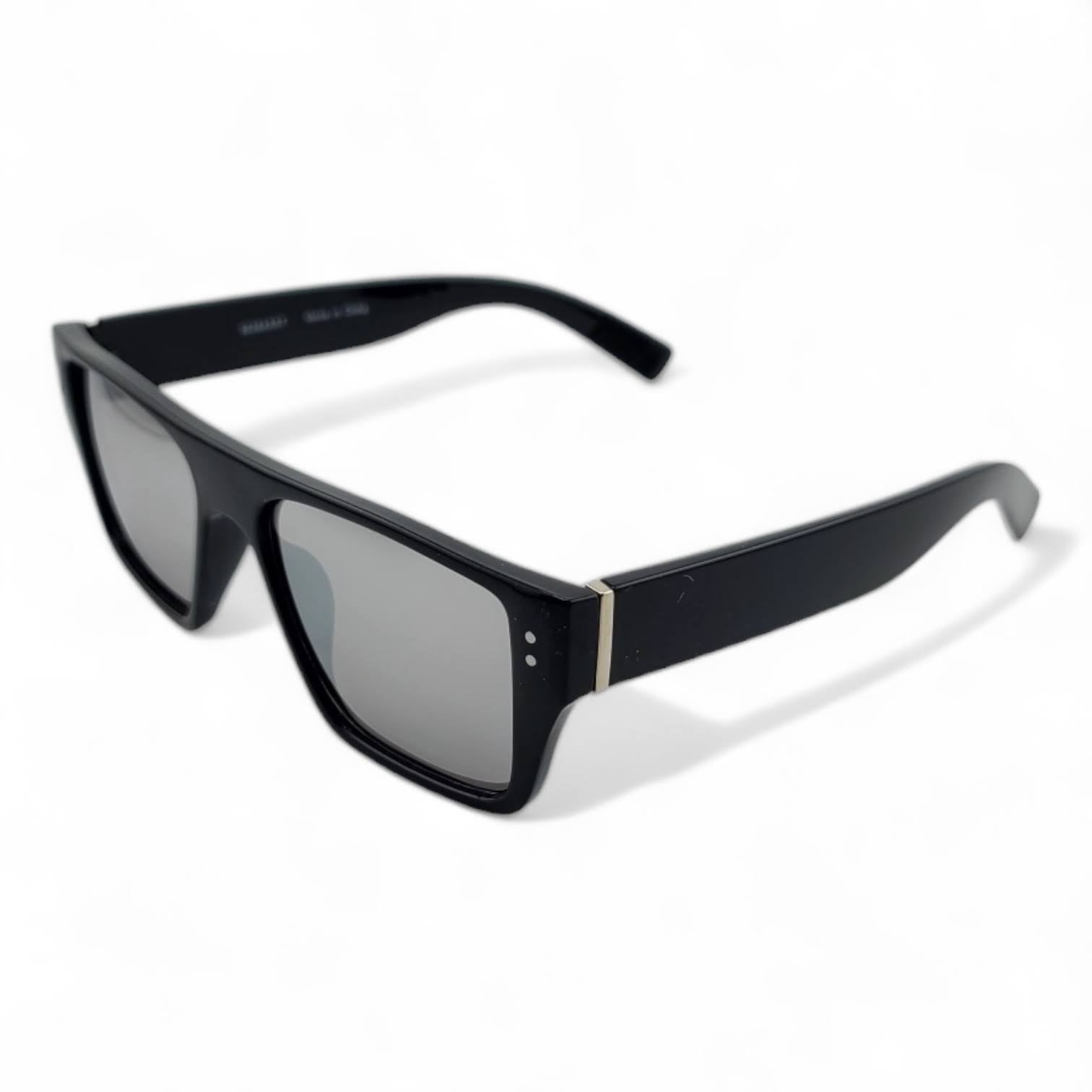 Stylish Black Frame with Color Lens Big Blocks Sunglasses  UV400