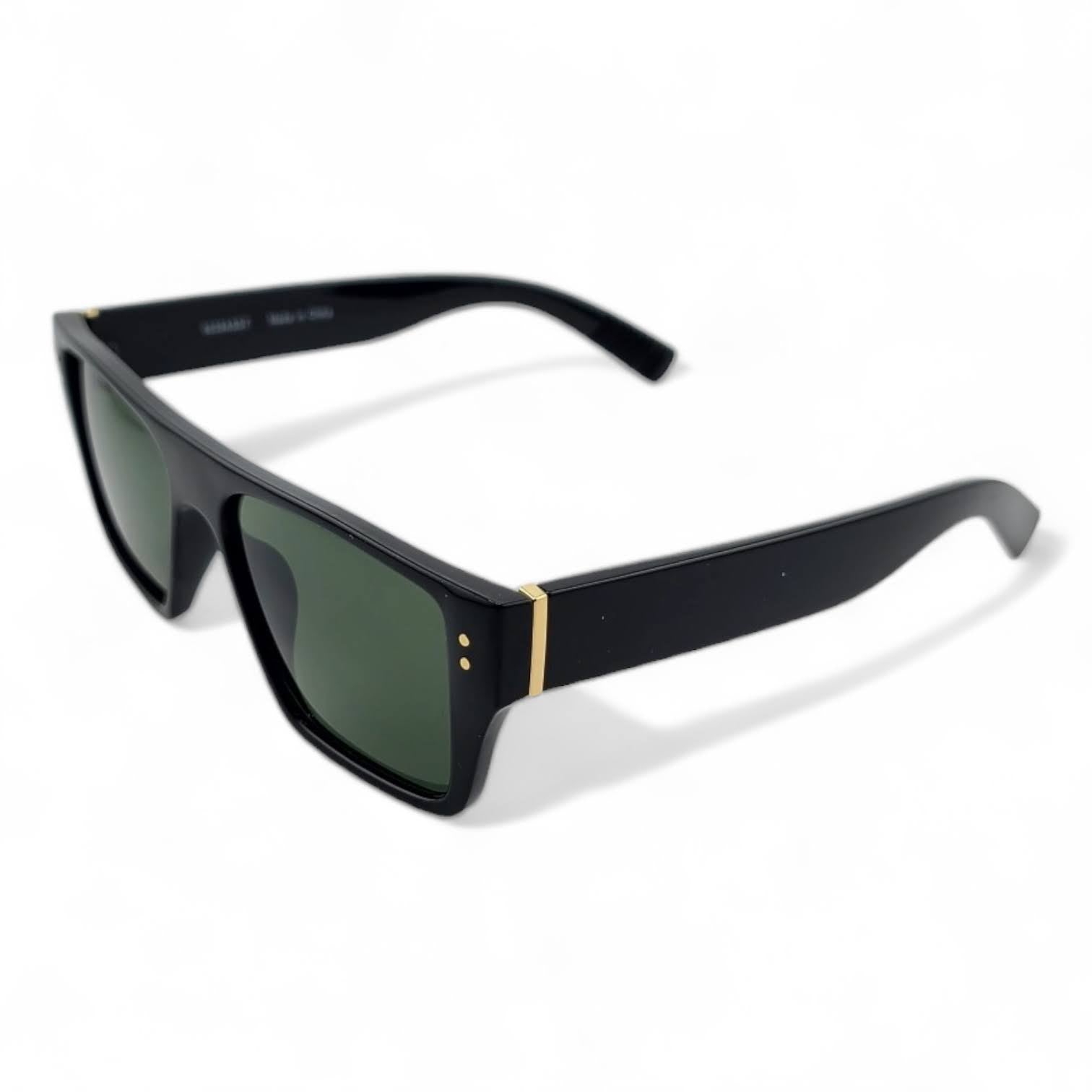 Stylish Black Frame with Color Lens Big Blocks Sunglasses  UV400