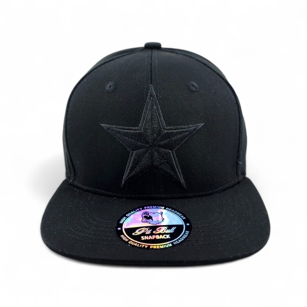 Solid Color Star Hat Snapback Cap