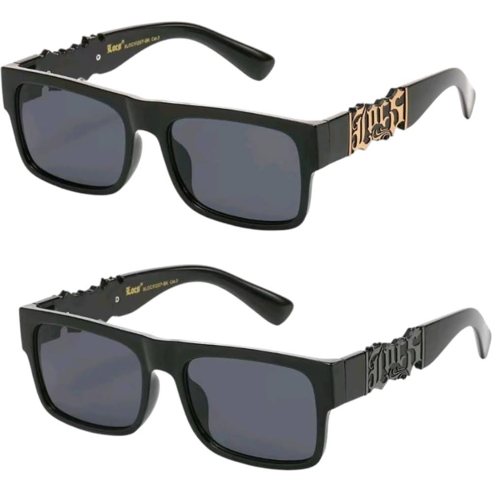 OG LOCS Medium Size Frame Black Gold Embed Sunglasses Men women savage sunglass