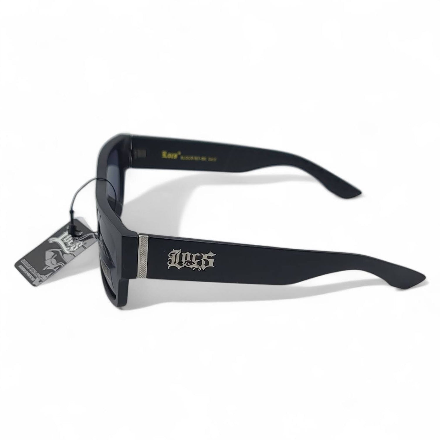 OG LOCS Square Fit Style Side Logo Trendy Super Dark Sunglasses