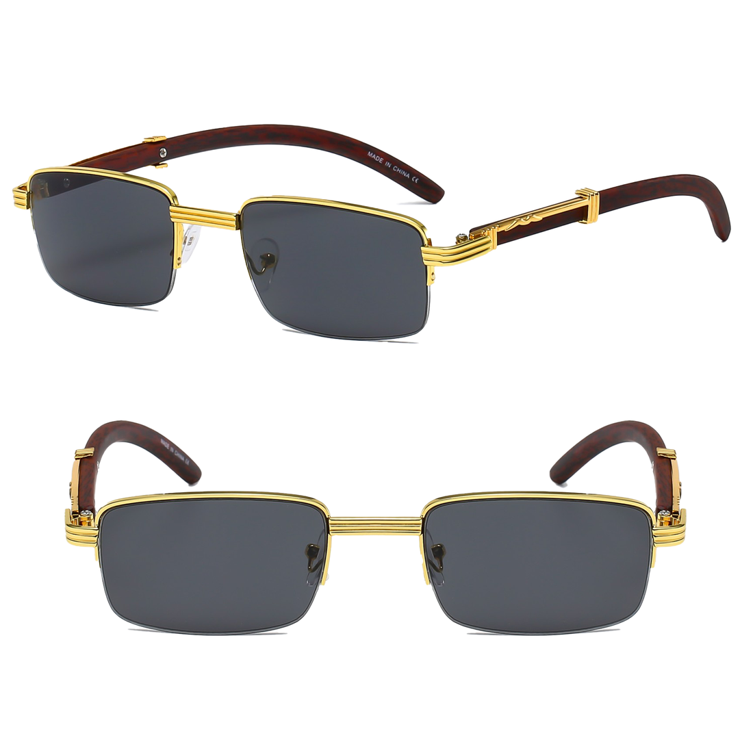 High Quality Metal Frame, Tinted Lens, Sunglasses UV400 luxury