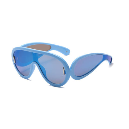 Y2K Oversized UV400 Sunglasses With Side Lens Bubbles