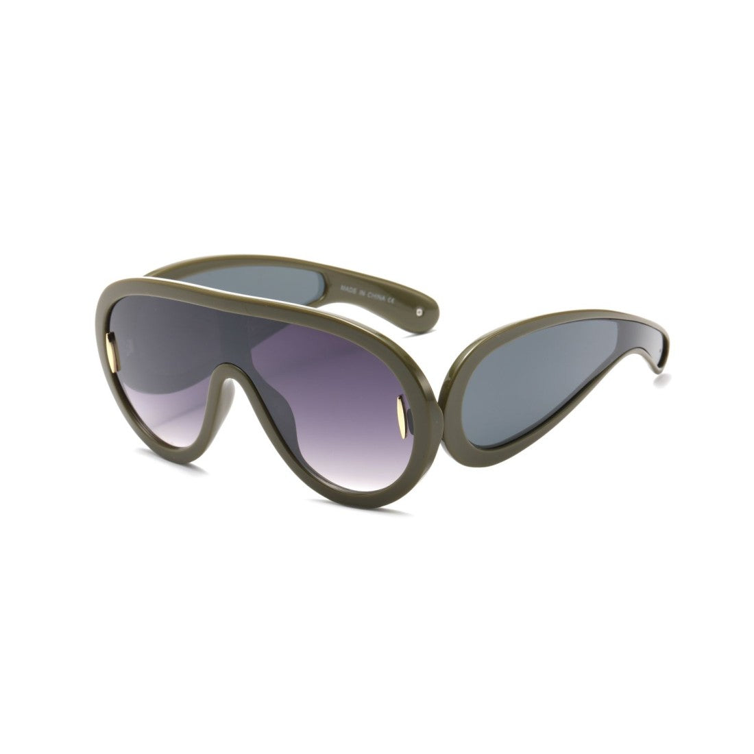 Y2K Oversized UV400 Sunglasses With Side Lens Bubbles