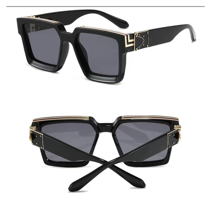 Thick Frame Oversized Luxury Sunglasses Unisex Millionaire Style