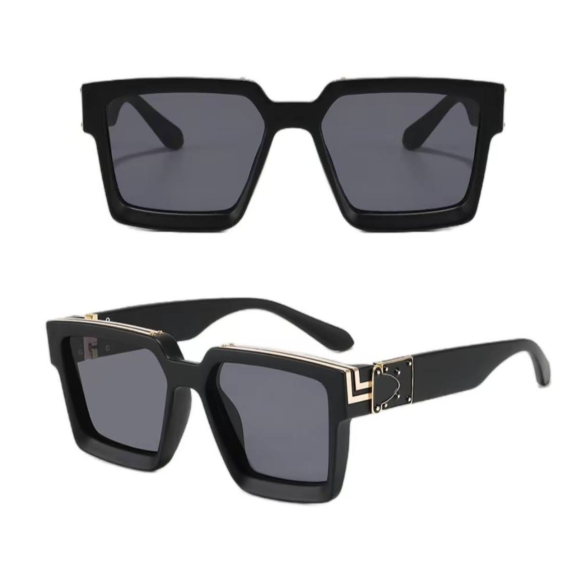 Thick Frame Oversized Luxury Sunglasses Unisex Millionaire Style