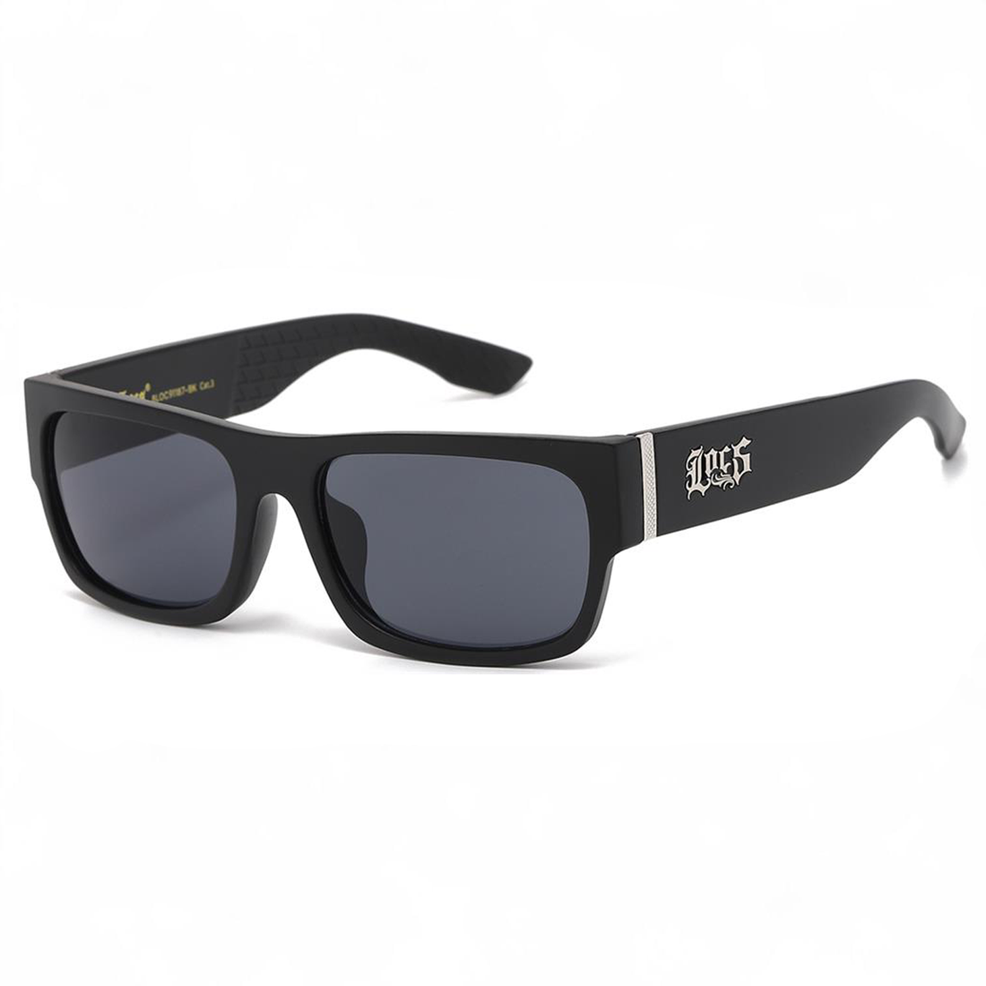 OG LOCS Square Fit Style Side Logo Trendy Super Dark Sunglasses