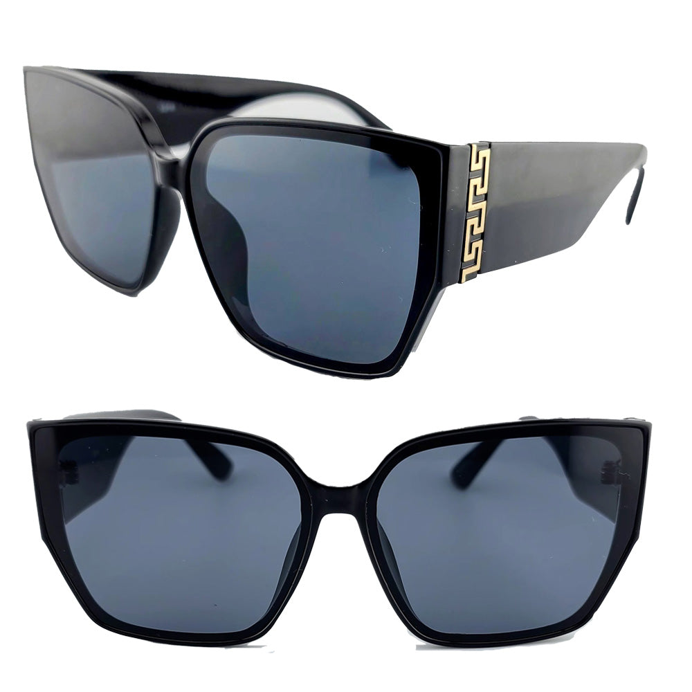 Oversized Big Cat Eye Thick Frame Luxury Women Men UV400 Sunglasses