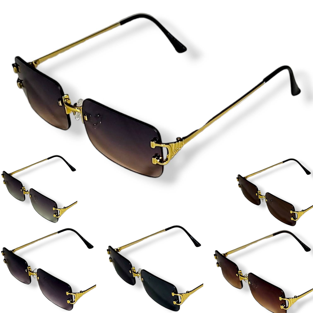 Unisex Square Lens Sunglasses