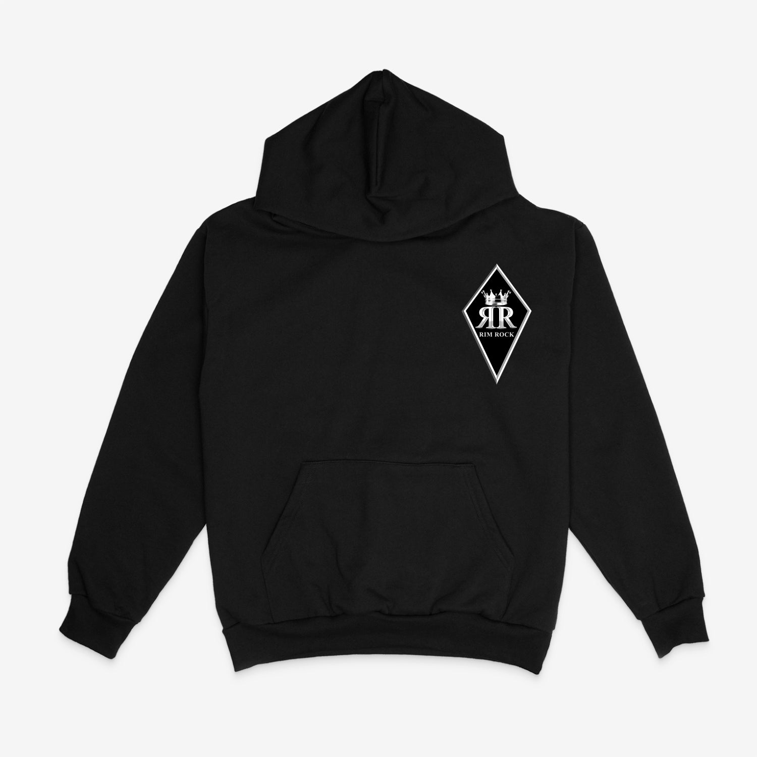 RimRock Hoodie With Black Diamond/White Logo