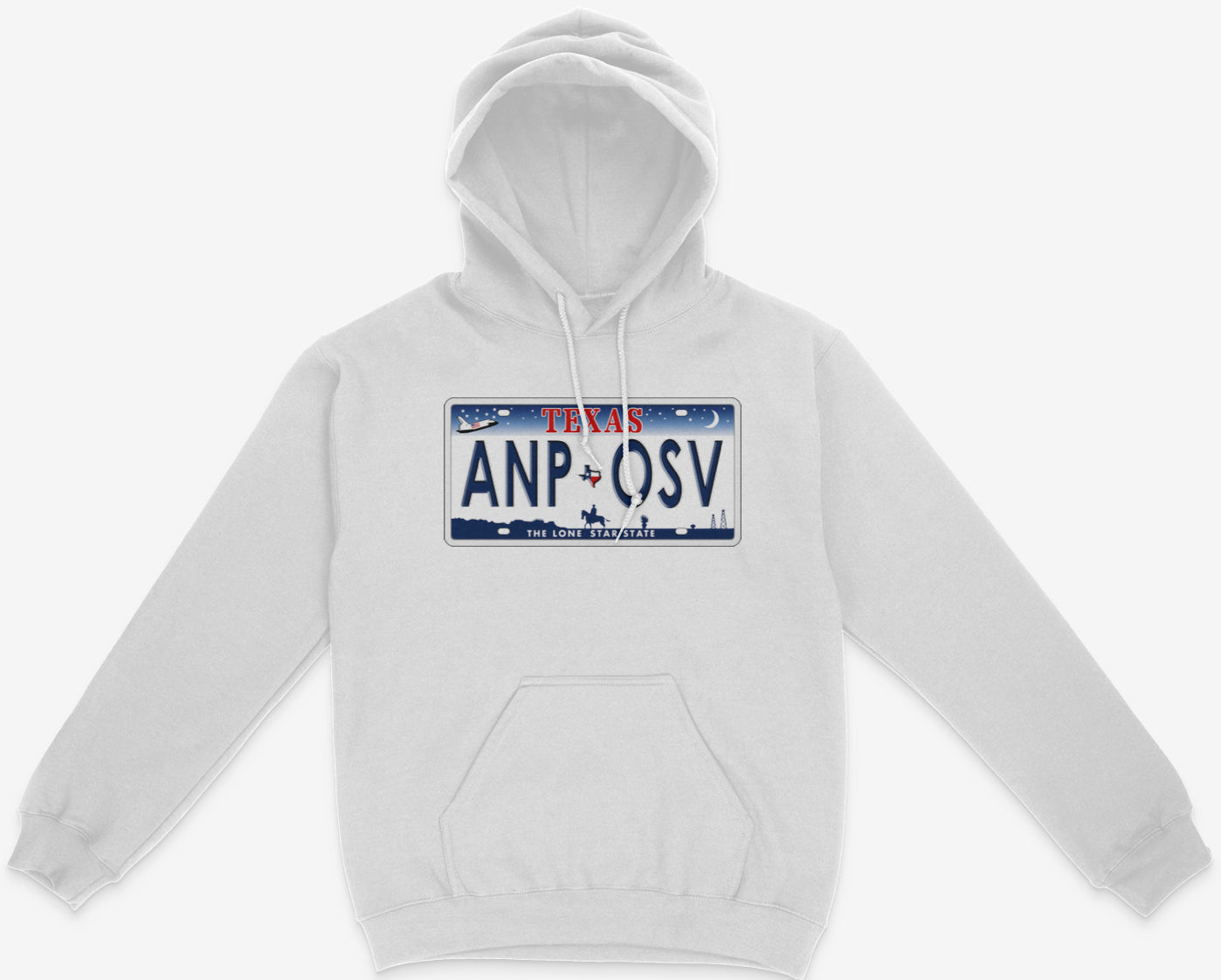 ANPOSV Texas Licenses Plate Hoodie